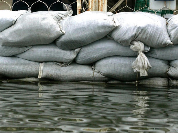 Having sandbags standing by is a smart precaution. Photo: Courtesy City of San Marcos