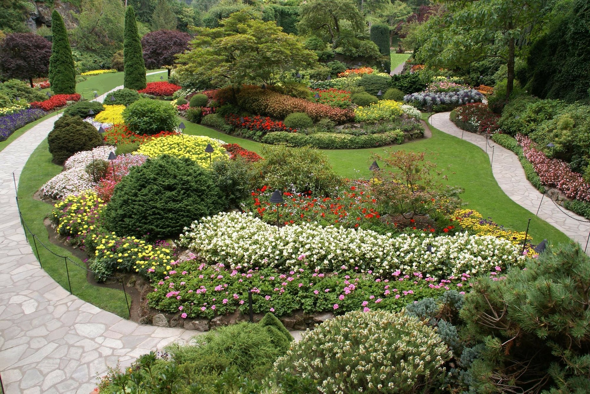 You don't have to create the Butchart Gardens in Victoria, British Colombia to get the full benefits of gardening. Photo: Photoman/Creative Commons License