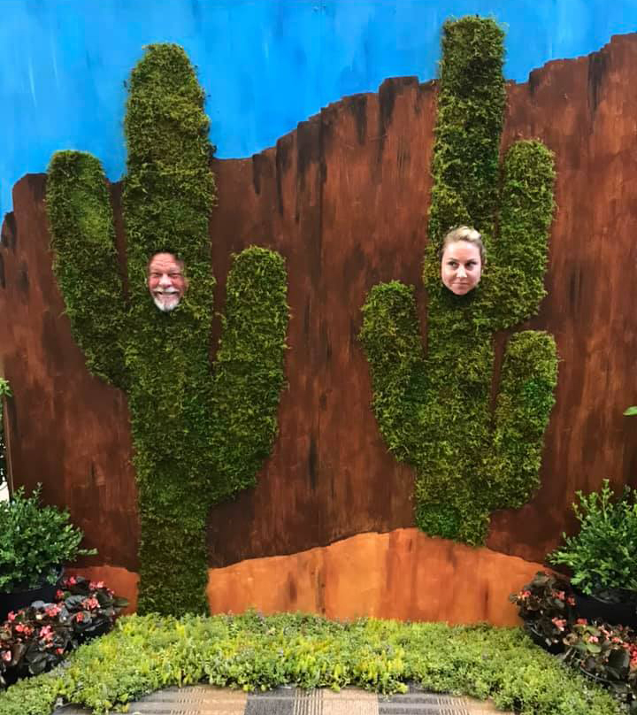 Do you think I need a shave? Working hard and playing hard at the Cultivate 19 conference in Columbus, Ohio. Photo: Jim Mumford