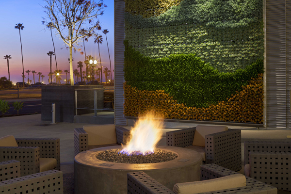 Living wall in non-traditional gardening space = springhill suite, Oceanside