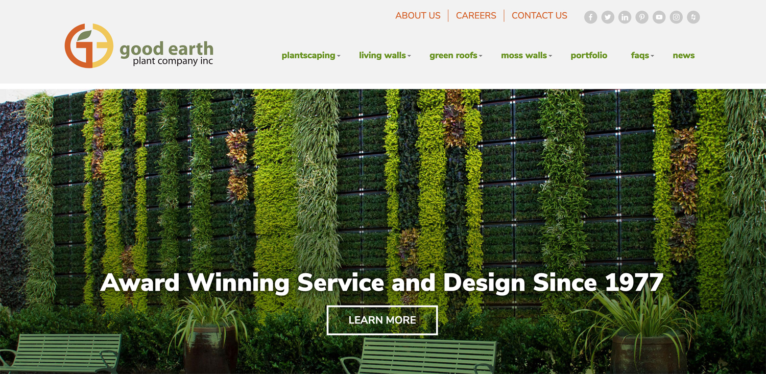 The new Good Earth Plant Company website has been reorganized and redesigned with YOU in mind.