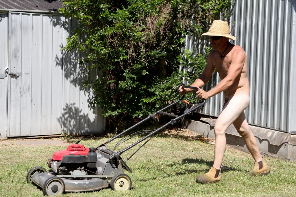 Naked Yard Workers