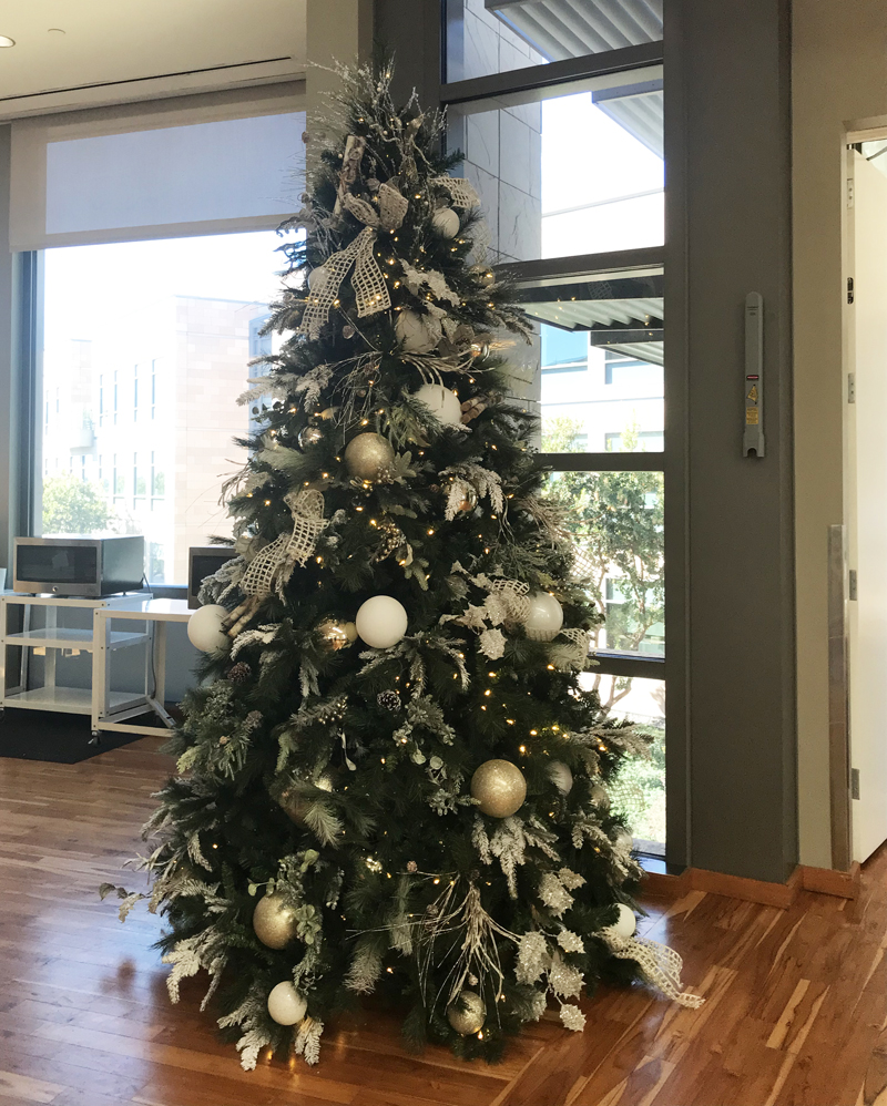 Our Christmas tree created for our client Illumina.