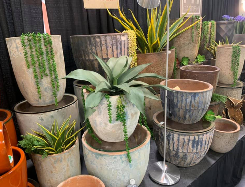 Containers made out of natural, sustainable materials like clay and wood are trending hot. Photo: Jim Mumford