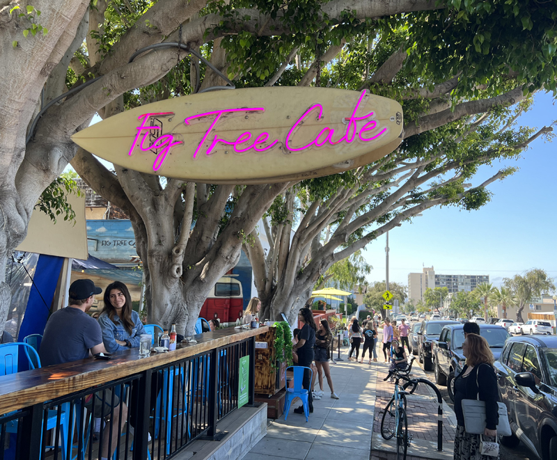 Good Earth Plant Company enjoyed giving the original Fig Tree Cafe in Pacific Beach a well deserved refresh. Photo: Jim Mumford Good Earth Plant Company