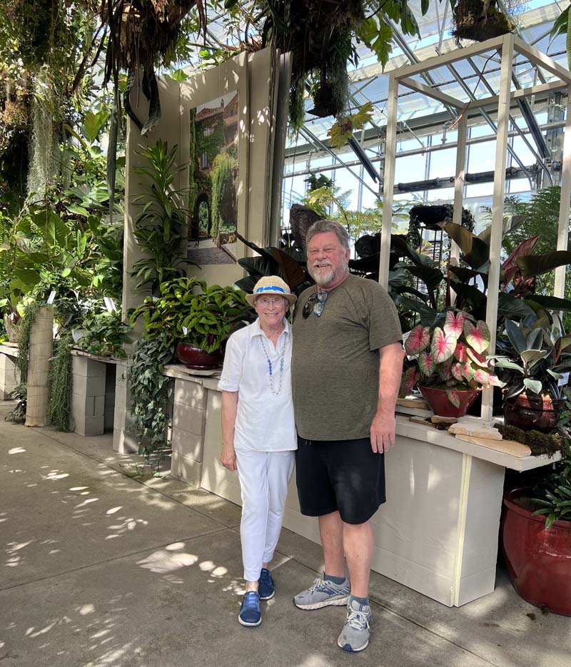 I took my mom Sandy Fowler to the show. Take your Mom or another of your favorite family members or friends. Photo: Jim Mumford San Diego Botanic Garden